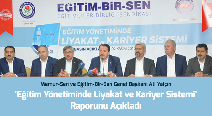 Yalçın, 'Eğitim Yönetiminde Liyakat ve Kariyer Sistemi' Raporunu Açıkladı