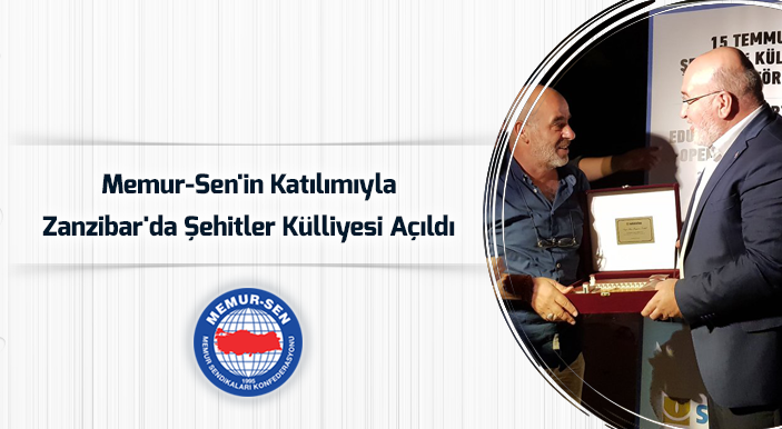Memur-Sen'in Katılımıyla Zanzibar'da Şehitler Külliyesi Açıldı