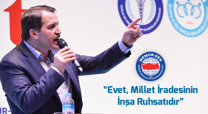 Yalçın: Evet, Millet İradesinin İnşa Ruhsatıdır