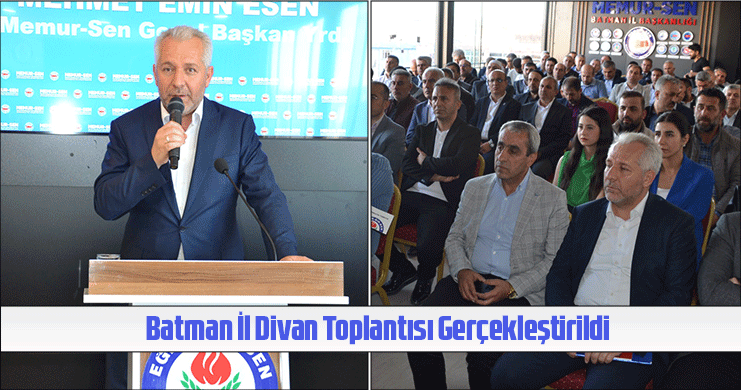 Batman İl Divan Toplantısı Gerçekleştirildi
