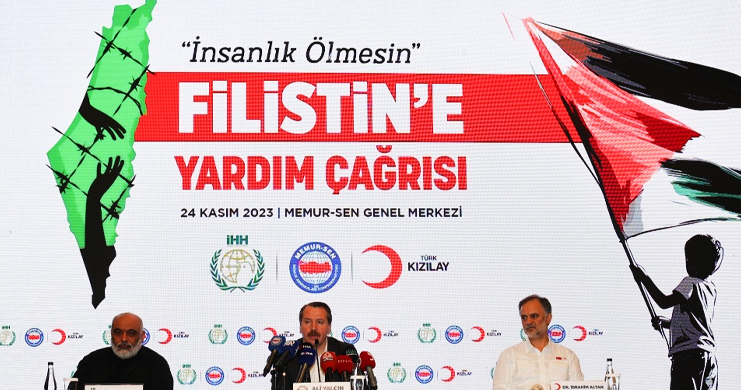 Memur-Sen, Kızılay ve İHH’dan Filistin’e Destek Kampanyası