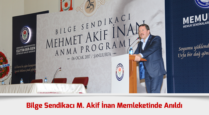 Bilge Sendikacı Mehmet Akif İnan Memleketinde Anıldı