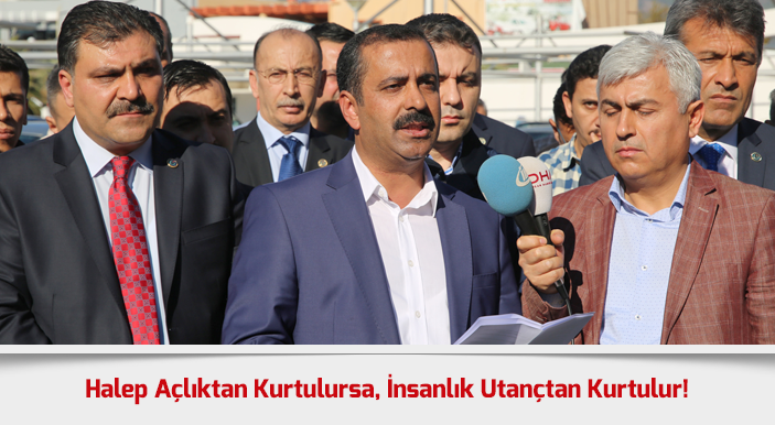 Halep Açlıktan Kurtulursa, İnsanlık Utançtan Kurtulur!