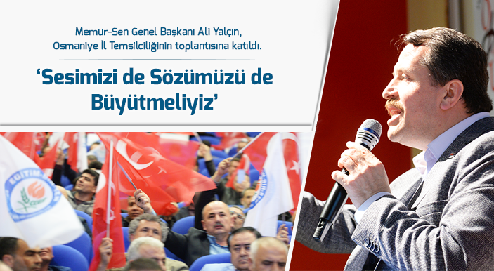 Yalçın: Sesimizi de Sözümüzü de Büyütmeliyiz