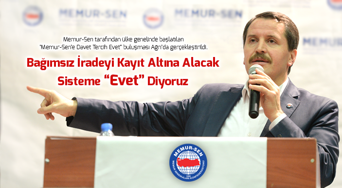 Bağımsız İradeyi Kayıt Altına Alacak Sisteme “Evet” Diyoruz