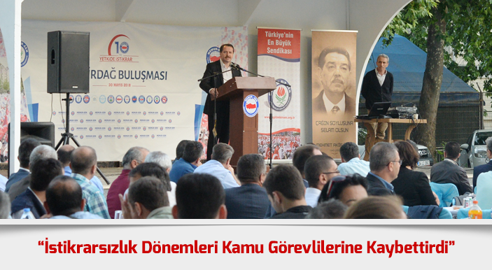 Yalçın Tekirdağ’da “Yetkide İstikrar” Programında Konuştu