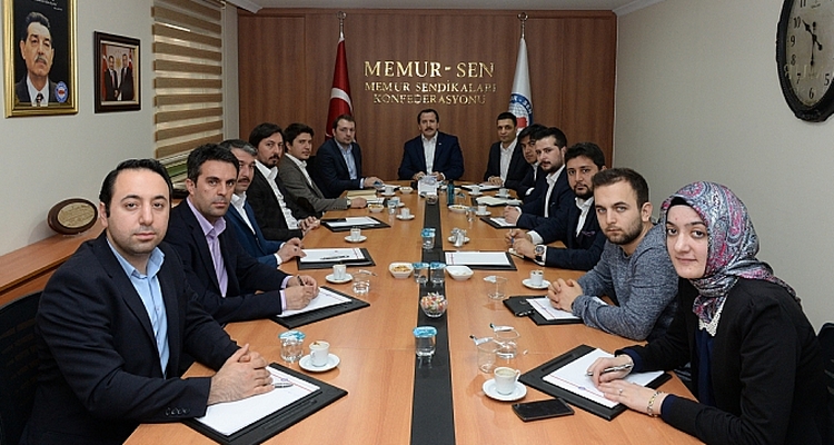 AK Parti Gençlik Kolları`ndan Memur-Sen ve Genç Memur-Sen`e Ziyaret