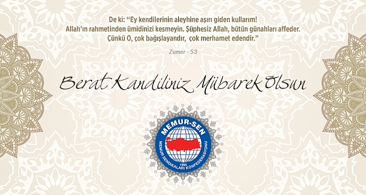 Berat Kandili, Gerçek Beraatımıza Vesile Olsun