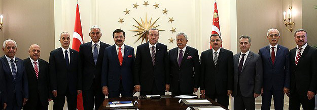 Cumhurbaşkanı Erdoğan`a Hayırlı Olsun Ziyareti