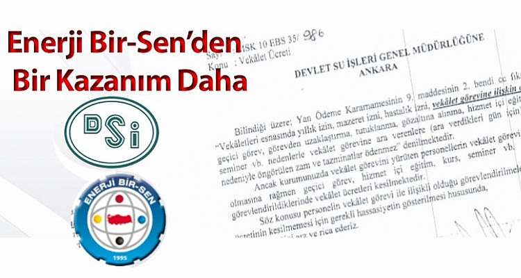 DSİ Personelinden Vekalet Ücreti Kesilmeyecek