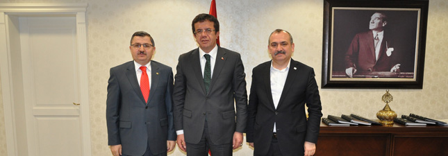 Ekonomi Bakanı Zeybekci`ye Hayırlı Olsun Ziyareti