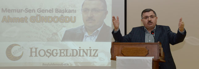 Gündoğdu, ATİ-DER Gençliğine Konferans Verdi