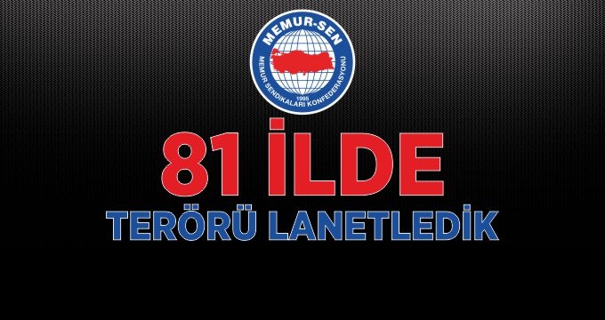 İnsanlığımız, Kardeşliğimiz ve Birliğimizle Terörü Bitireceğiz
