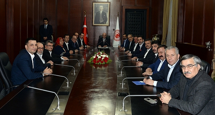Memur-Sen`den, TBMM Başkanı Kahraman`a Hayırlı Olsun Ziyareti
