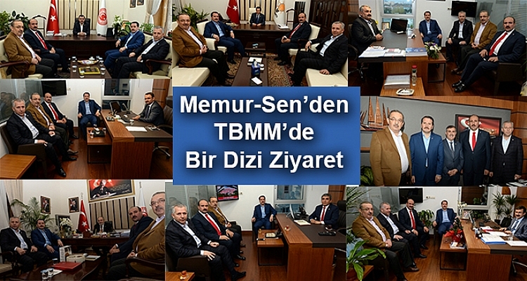 Memur-Sen`den, TBMM`de Bir Dizi Ziyaret