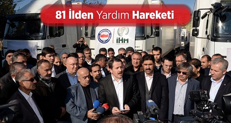 Memur-Sen`in 146`ncı Yardım TIR`ı Yola Çıktı