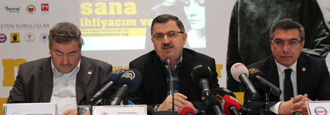 Suriye İçin Başlatılan `Sana İhtiyacım Var` Yardım Kampanyasına Tam Destek Vereceğiz