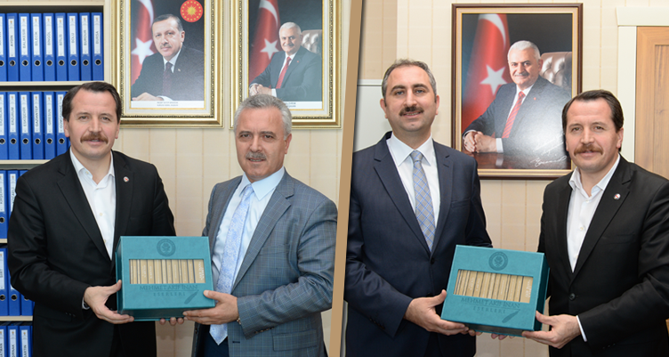 Yalçın`dan Gül ve Ataş`a Hayırlı Olsun Ziyareti